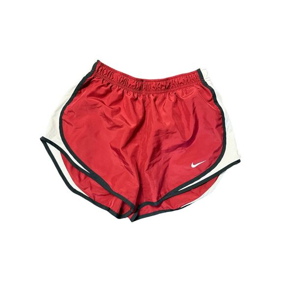 Nike Girls' Dry fit tempo Running Shorts red burgundy sz medium - Picture 1 of 7